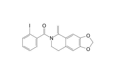 2-(2'-IODOBENZOYL)-1-METHYLENE-6,7-METHYLENEDIOXY-1,2,3,4-TETRAHYDRO-ISOQUINOLINE