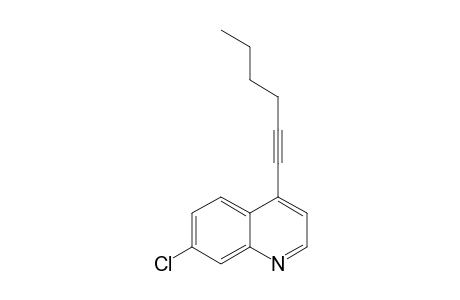 7-Chloro-4-(1-hexynyl)quinoline