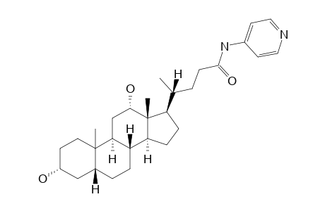 3-ALPHA,12-ALPHA-DIHYDROXY-5-BETA-CHOLAN-24-OIC-N-(PYRIDIN-4-YL)-AMIDE