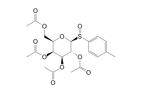 1-deoxy-1-(p-tolylsulfinyl)-beta-D-galactopyranose, tetraacetate