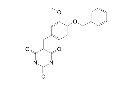 5-(3'-METHOXY-4'-BENZYLOXY)-BENZYLBARBITURIC-ACID