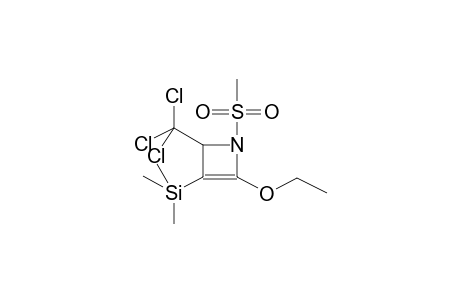 1-METHYLSULPHONYL-2-ETHOXY-3-TRIMETHYLSILYL-4-TRICHLOROMETHYL-2-AZETINE