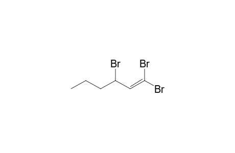 1,1,3-Tribromohex-1-ene