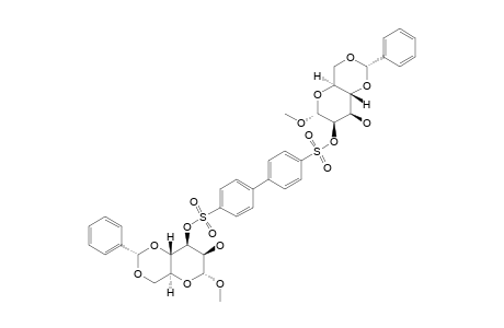 #13A;(METHYL-4,6-O-BENZYLIDENE-2-DEOXY-ALPHA-D-MANNOPYRANOSIDE-2-YL)-(METHYL-4,6-O-BENZYLIDENE-3-DEOXY-ALPHA-D-MANNOPYRANOSIDE-3-YL)-4,4'-BIPHENYLDISULFONATE