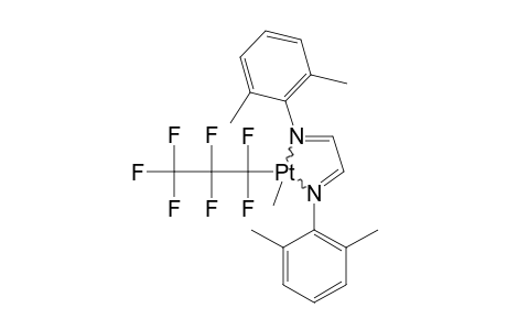 [1,2-BIS-(2,6-DIMETHYLPHENYLIMINO)-ETHANE]-(HEPTAFLUOROPROPYL)-METHYLPLATINIUM-(II)