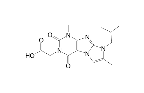 1H-imidazo[2,1-f]purine-3-acetic acid, 2,3,4,8-tetrahydro-1,7-dimethyl-8-(2-methylpropyl)-2,4-dioxo-