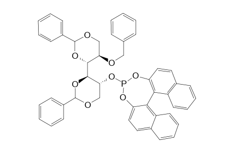 1,3:4,6-DI-O-BENZYLIDENE-2-O-BENZYL-3-O-[(S)-2,2'-O,O-(1,1'-BINAPHTHYL)-DIOXOPHOSPHITE]-D-MANNITOL