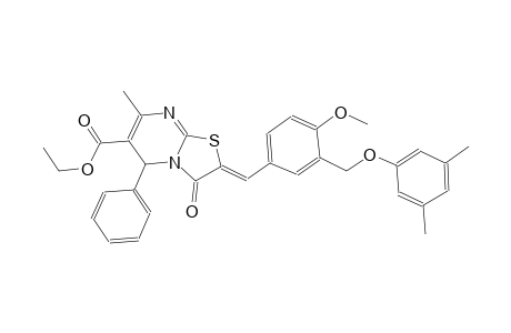 ethyl (2Z)-2-{3-[(3,5-dimethylphenoxy)methyl]-4-methoxybenzylidene}-7-methyl-3-oxo-5-phenyl-2,3-dihydro-5H-[1,3]thiazolo[3,2-a]pyrimidine-6-carboxylate