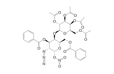 2,3,4,6-TETRA-O-ACETYL-BETA-D-GALACTOPYRANOSYL-(1->4)-3,6-DI-O-BENZOYL-2-AZIDO-2-DEOXY-ALPHA-D-GALACTOPYRANOSYL-NITRATE