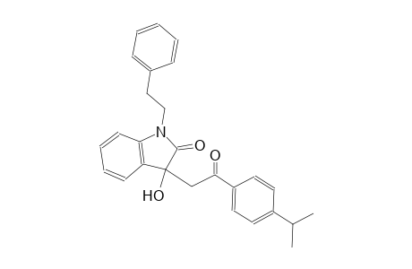 2H-indol-2-one, 1,3-dihydro-3-hydroxy-3-[2-[4-(1-methylethyl)phenyl]-2-oxoethyl]-1-(2-phenylethyl)-