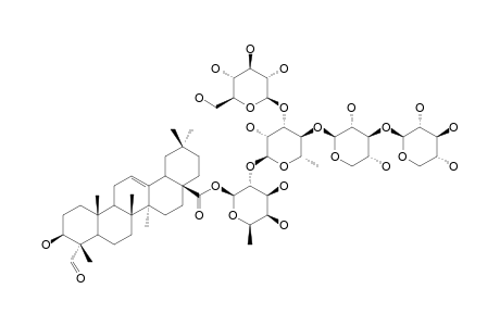 28-O-[XYLOPYRANOSYL-(1->3)-XYLOPYRANOSYL-(1->4)-[GLUCOPYRANOSYL-(1->3)]-RHAMNOPYRANOSYL-(1->2)-FUCOPYRANOSYL]-GYPSOGENIN-ESTER