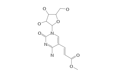 (E)-5-(2-(Methoxycarbonyl)-ethenyl)-cytidine