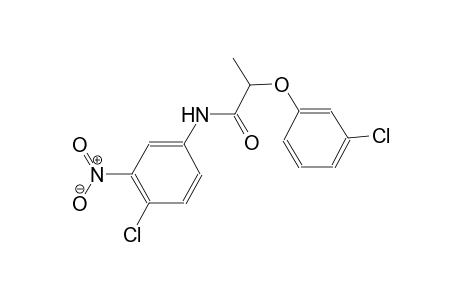 N-(4-chloro-3-nitrophenyl)-2-(3-chlorophenoxy)propanamide