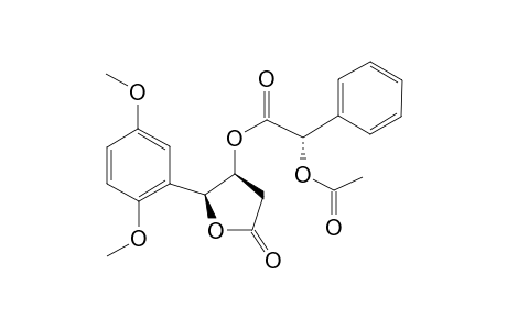 (2'S,3*S)-2-(2'',5''-DIMETHOXYPHENYL)-5'-OXOTETRAHYDROFURAN-3'-YL-(2S)-2-(ACETYLOXY)-(PHENYL)-ACETATE