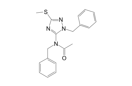 5-(N-ACETYL-N-BENZYLAMINO)-1-BENZYL-3-METHYLTHIO-1H-1,2,4-TRIAZOLE