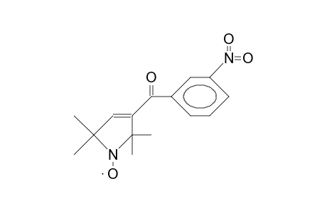 1H-Pyrrol-1-yloxy, 2,5-dihydro-2,2,5,5-tetramethyl-3-(3-nitrobenzoyl)-