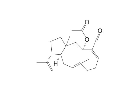 3(S)-ACETOXY-1(R),11(S),12(R)-DOLABELL-4(E),8(E),18-TRIEN-16-AL