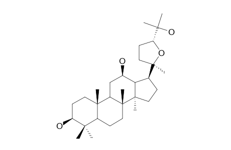 PYXINOL;20S-PROTOPANAXADIOL-OXIDE-I;20S,24R-EPOXY-3-BETA,12-BETA,25-TRIHYDROXY-DAMMARANE