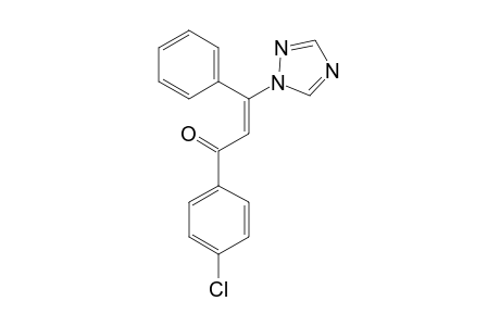 E-3-(1-H-1,2,4-TRIAZOL-1-YL)-3-PHENYL-1-(4-CHLOROPHENYL)-2-PROPEN-1-ONE;MAJOR_ISOMER