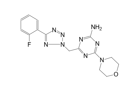 1,3,5-triazin-2-amine, 4-[[5-(2-fluorophenyl)-2H-tetrazol-2-yl]methyl]-6-(4-morpholinyl)-