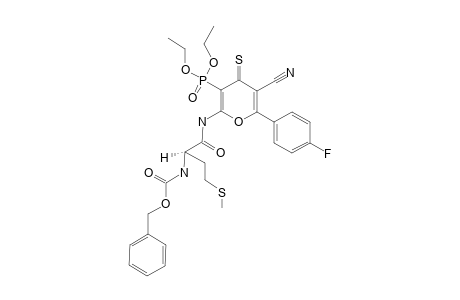 2-(BENZYLOXYCARBONYL-ALPHA-L-METHIONYL)-AMINO-5-CYANO-6-(4'-FLUOROPHENYL)-4-THIOXO-4H-PYRAN-3-YLPHOSPHONIC-ACID-DIETHYLESTER