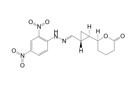 (1.alpha.-R)-N(1)-{[(2'-Oxotetrahydropyran-6'-yl)cyclopropyl]methylene}-N(2)-2",4"-dinitrophenyl)hydrazone