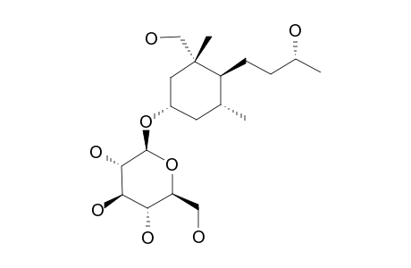 TURPINIONOSIDE-C;(1S,3S,5R,6S,9R)-3,9,12-TRIHYDROXY-MEGASTIGMANE-3-O-BETA-D-GLUCOPYRANOSIDE