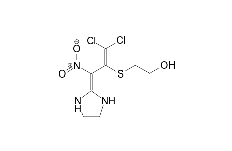 ethanol, 2-[[2,2-dichloro-1-(2-imidazolidinylidenenitromethyl)ethenyl]thio]-