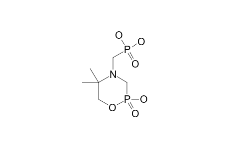 (2-hydroxy-2-keto-5,5-dimethyl-1-oxa-4-aza-2$l^{5}-phosphacyclohex-4-yl)methylphosphonic acid