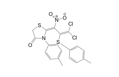 (Z)-2-(3,3-Dichloro-1-nitro-2-(4-tolylthio)allylidene)-3-p-tolylthiazolidin-4-one