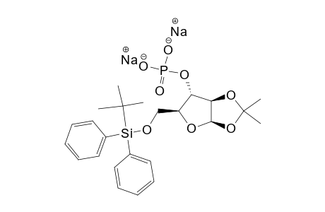 5'-O-[(TERT.-BUTYL)-DIPHENYLSILYL]-1',2'-O-ISOPROPYLIDENE-BETA-D-ARABINOFURANOSIDE-3'-PHOSPHATE-BIS-SODIUM-SALT