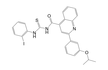 N-(2-iodophenyl)-N'-{[2-(3-isopropoxyphenyl)-4-quinolinyl]carbonyl}thiourea