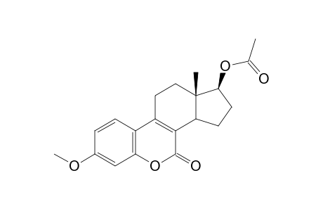 (+/-)-17-BETA-ACETOXY-3-METHOXY-6-OXAESTRA-1,3,5(10),8(9)-TETRAEN-7-ONE