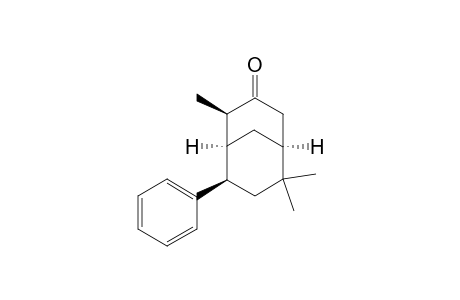 (+)-(1S,4R,5S,6R)-6-Phenyl-4,8,8-trimethylbicyclo[3.3.1]nonan-3-one