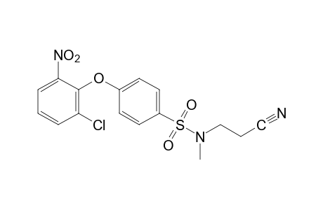 p-(2-chloro-6-nitrophenoxy)-N-(2-cyanoethyl)-N-methylbenzenesulfonamide