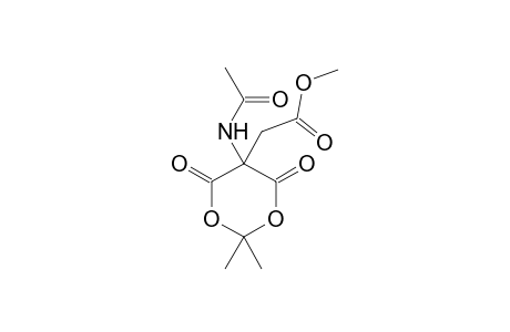 Methyl [5-(acetylamino)-2,2-dimethyl-4,6-dioxo-1,3-dioxan-5-yl]acetate