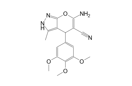 6-amino-3-methyl-4-(3,4,5-trimethoxyphenyl)-2,4-dihydropyrano[2,3-c]pyrazole-5-carbonitrile