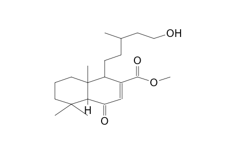 2-NAPHTALENECARBOXYLIC ACID, 1,4,4a,5,6,7,8,8a-OCTAHYDRO-1-(5-HYDROXY-3-METHYLPENTYL)-5,5,8a-TRIMETHYL-4-OXO-METHYL ESTER,