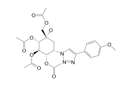 (1S,2R,3S,4S,6S)-4-(ACETOXYMETHYL)-4-HYDROXY-6-[4-(4-METHOXYPHENYL)-1H-1,2,3-TRIAZOL-1-YL]-CYCLOHEXANE-1,2,3-TRIYL-TRIACETATE