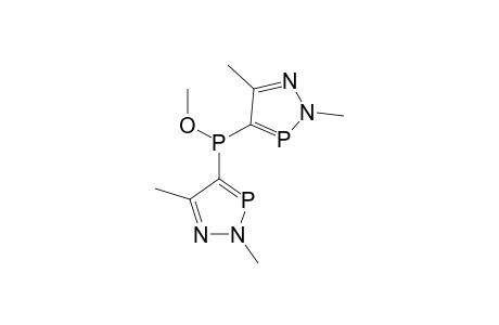 BIS-(2,5-DIMETHYL-2H-1,2,3-SIGMA(2)-DIAZAPHOSPHOL-4-YL)-METHOXYPHOSPHANE