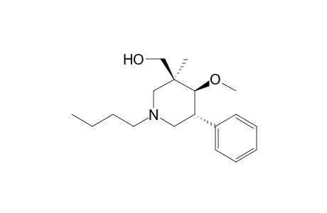 ((3S*,4S*,5R*)-1-Butyl-4-methoxy-3-methyl-5-phenylpiperidin-3-yl)methanol