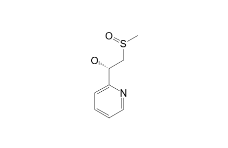 1-(2-PYRIDYL)-2-(METHYLSULFINYL)-ETHANOL;ISOMER-#1