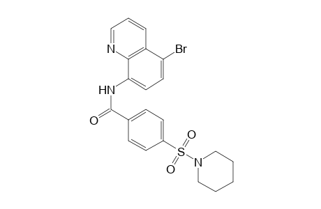 N-(5-bromo-8-quinolinyl)-4-(1-piperidinylsulfonyl)benzamide