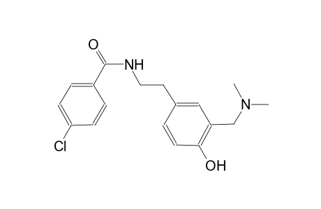 4-Chloro-N-(2-(3-[(dimethylamino)methyl]-4-hydroxyphenyl)ethyl)benzamide