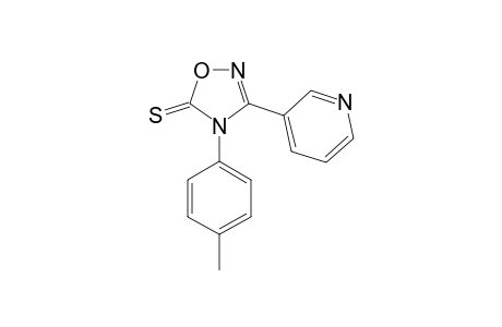 4-(4-METHYLPHENYL)-3-(3-PYRIDYL)-1,2,4-OXADIAZOLE-5(4H)-THIONE