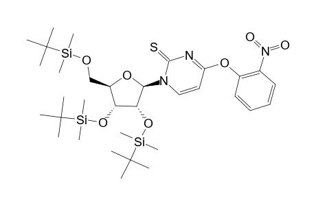 4-O-(2-NITROPHENYL)-2',3',5'-O-TRIS-(TERT.-BUTYLDIMETHYLSILYL)-2-THIOURIDINE