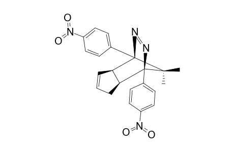 (1-ALPHA,4-ALPHA,4A-ALPHA,7A-ALPHA)-4,4A,7,7A-TETRAHYDRO-8,8-DIMETHYL-1,4-BIS-(4'-NITROPHENYL)-1,4-METHANO-1H-CYCLOPENTA-[D]-PYRIDAZINE