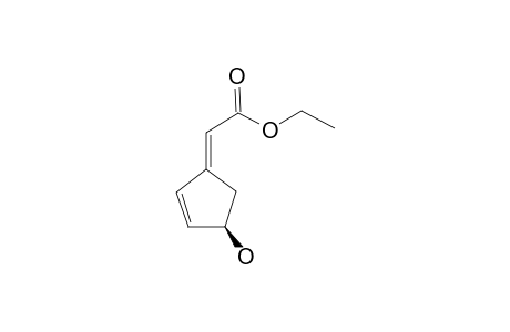 (+/-)-ETHYL-E-4-HYDROXY-2-CYCLOPENTENYLIDENE-ACETATE