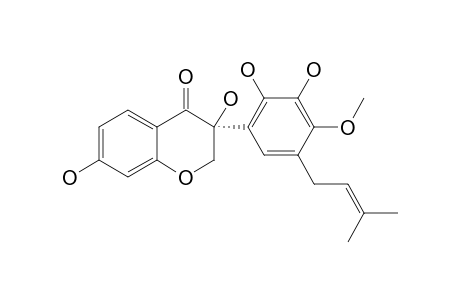 (3S)-3,7,2',3'-TETRAHYDROXY-4'-METHOXY-5'-PRENYLISOFLAVANONE