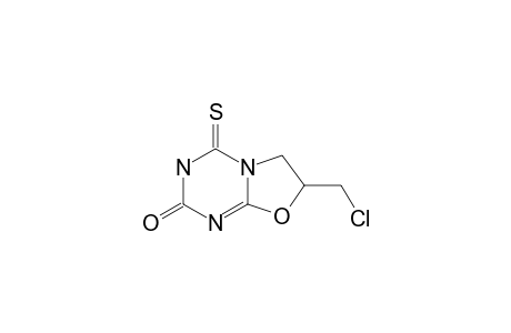 2,3,6,7-TETRAHYDRO-7-CHLOROMETHYL-4H-OXAZOLO-[3.2-A]-1,3,5-TRIAZIN-2-ONE-4-THIONE